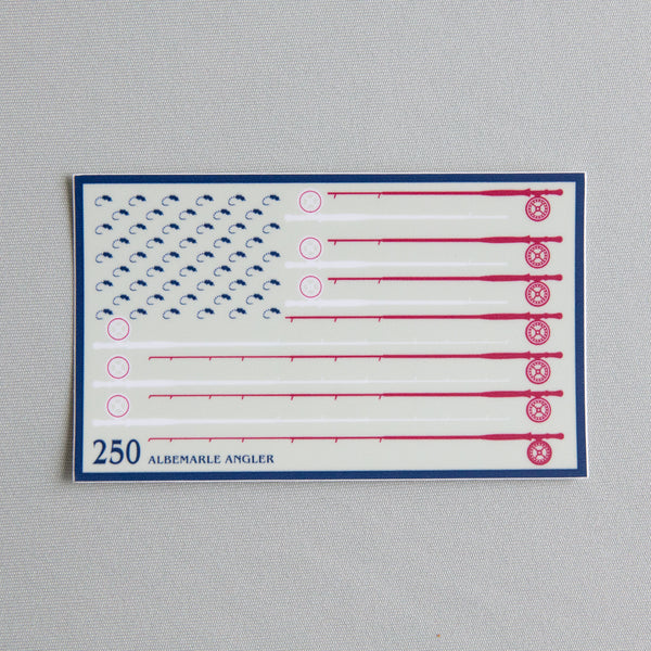 Albemarle Angler Sticker - USA 250