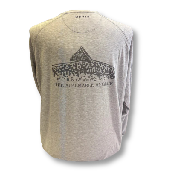 Albemarle Angler x Orvis DriCast Long-Sleeve Crewneck - Modern Logo - Unisex