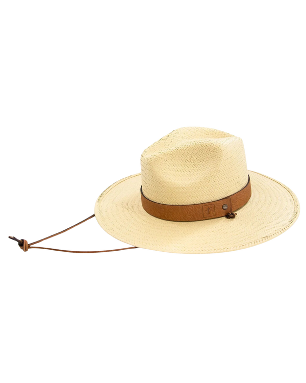 Ball and Buck Brimmed Burlap Straw Field Hat