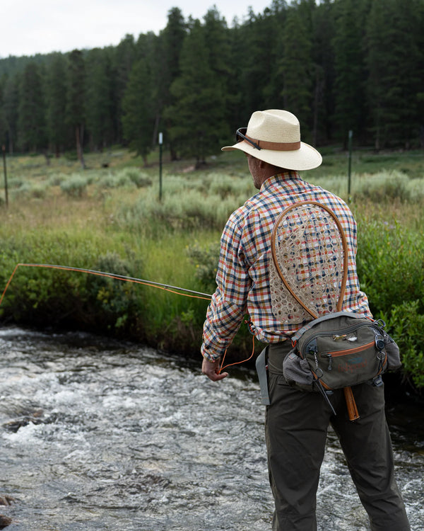 Ball and Buck Brimmed Burlap Straw Field Hat