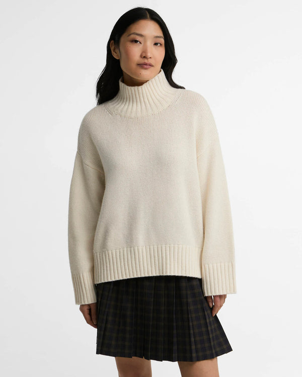 Barbour Woodhouse Cashmere-Blend Funnel Neck Jumper
