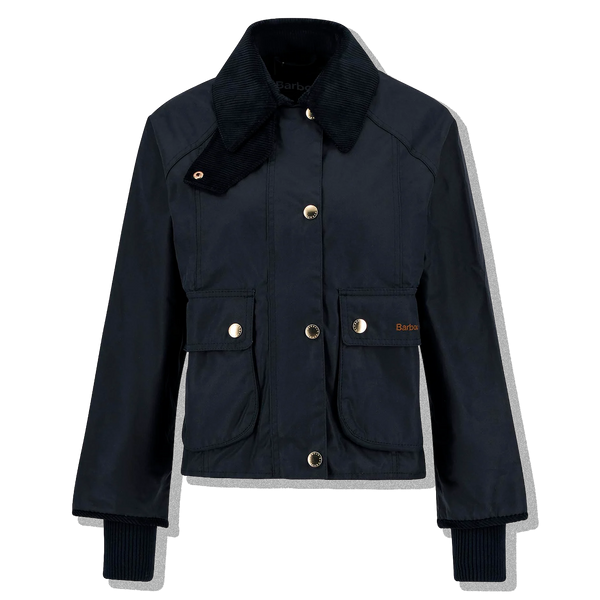 Barbour Cropped Beadnell Waxed Jacket