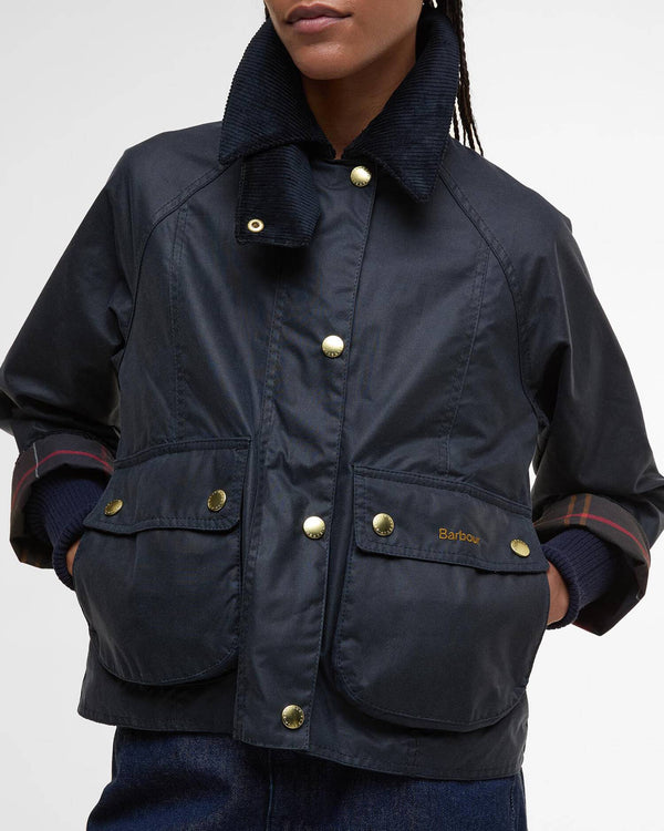 Barbour Cropped Beadnell Waxed Jacket
