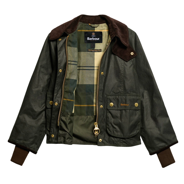 Barbour Cropped Beadnell Waxed Jacket