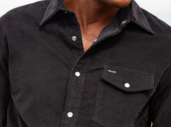 Criquet Corduroy Pearl Snap Long Sleeve Shirt