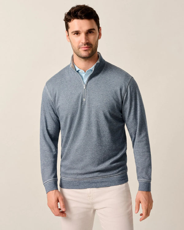 Johnnie-O Hanks Lightweight Textured 1/4 Zip Pullover