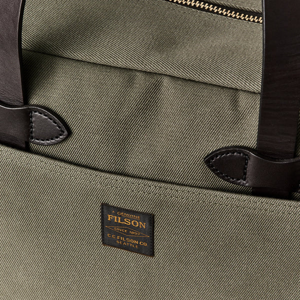 Filson Rugged Twill Zipper Tote Bag