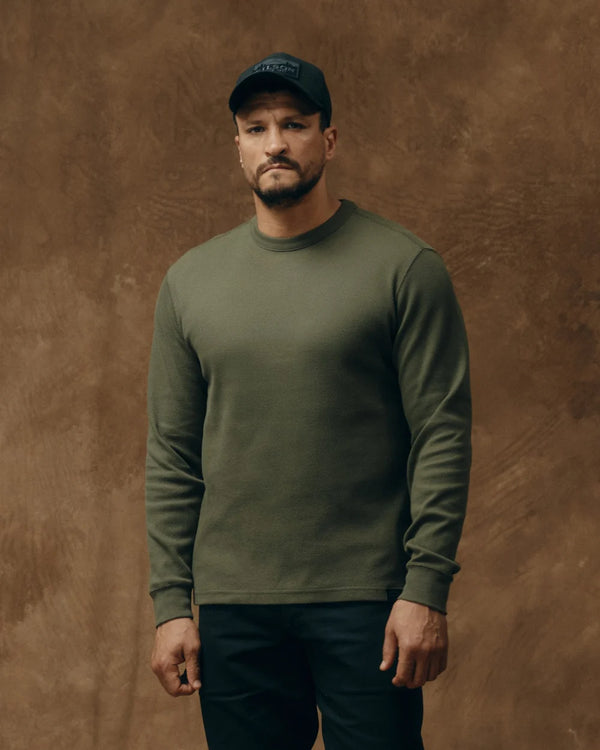 Filson Waffle Knit Thermal Crewneck Sweater