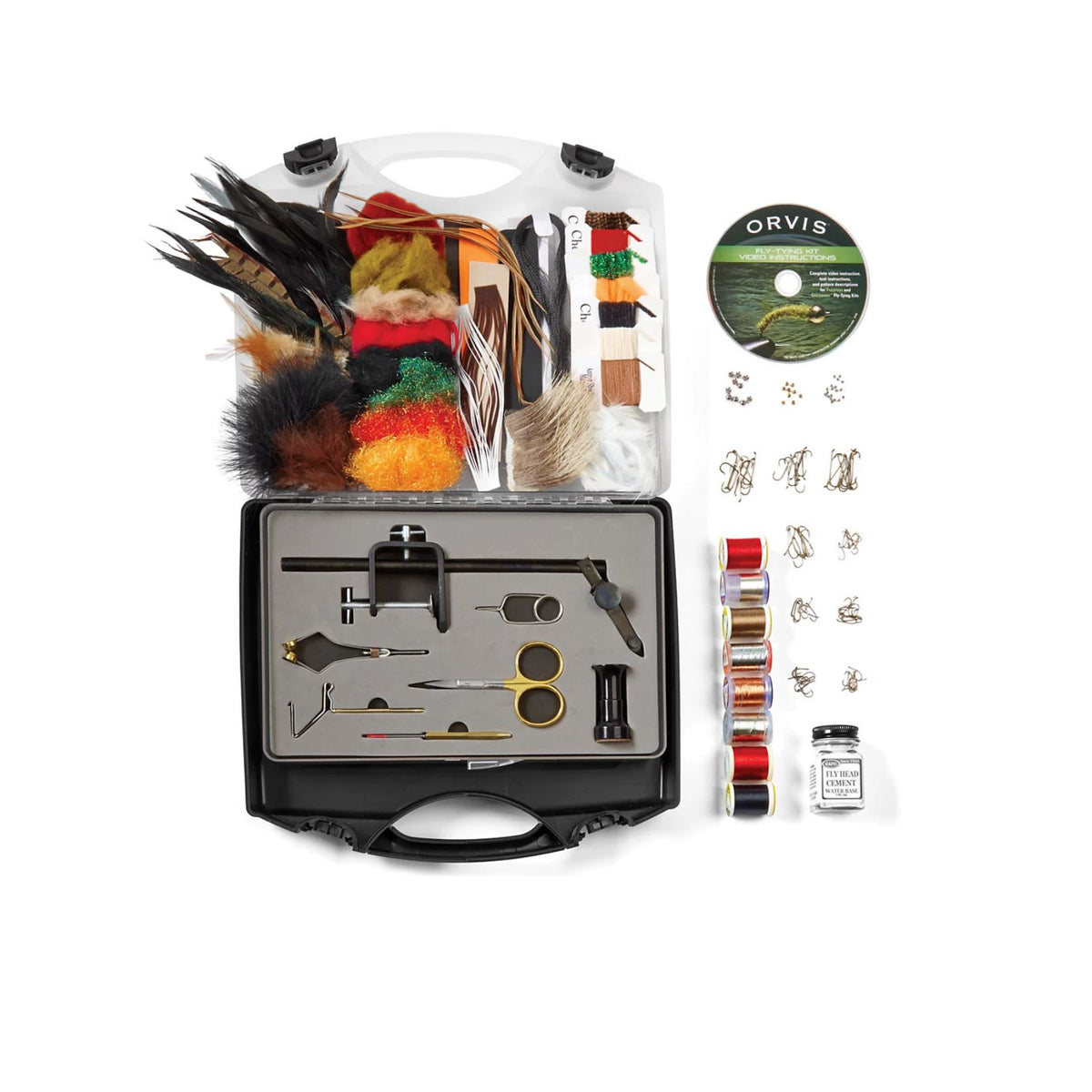 dry fly fishing accessories Beginners Bundle Reusable Zipper Pouch compact Dry Flies Fly Tying Classic