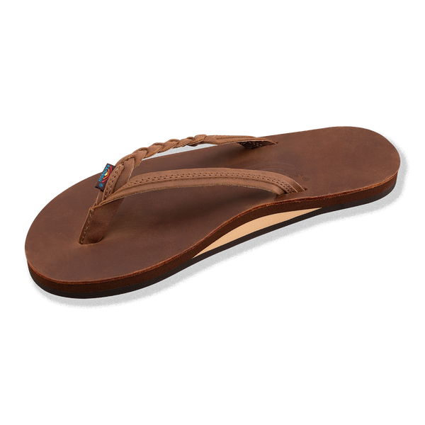 Rainbow Sandals Women's Flirty Braidy - Single Layer Premier Leather 1/2" Narrow Strap