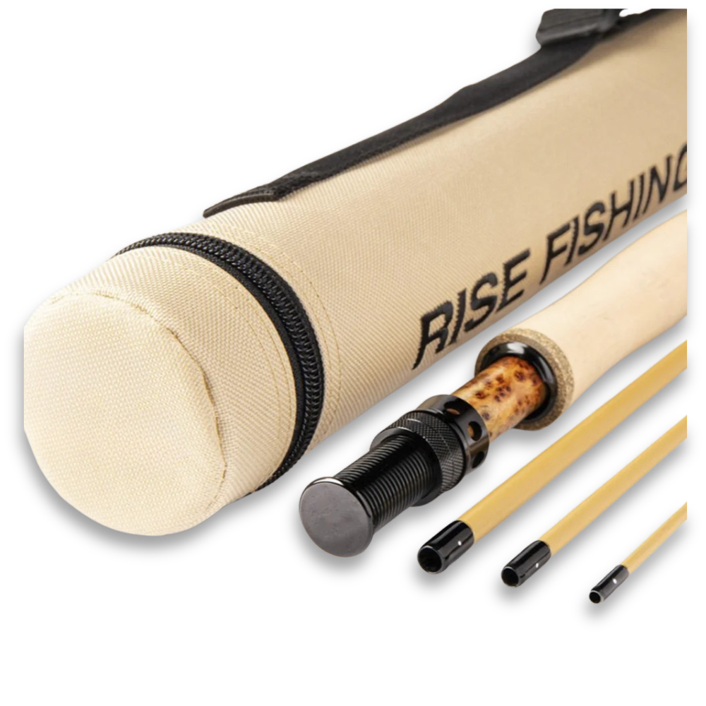 black fly fishing rod Rise and Tan Trout Series Island Style Jewelry Avet SXJ 6/4 G2 Model:SWF1000-2B Smooth casting with superb