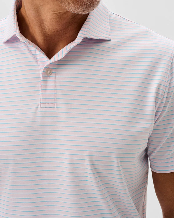 Johnnie-O Performance Jersey Polo - Rez Stripe