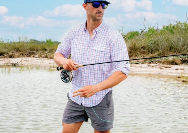 Criquet Long Sleeve Seersucker Performance Pearl Snap Shirt