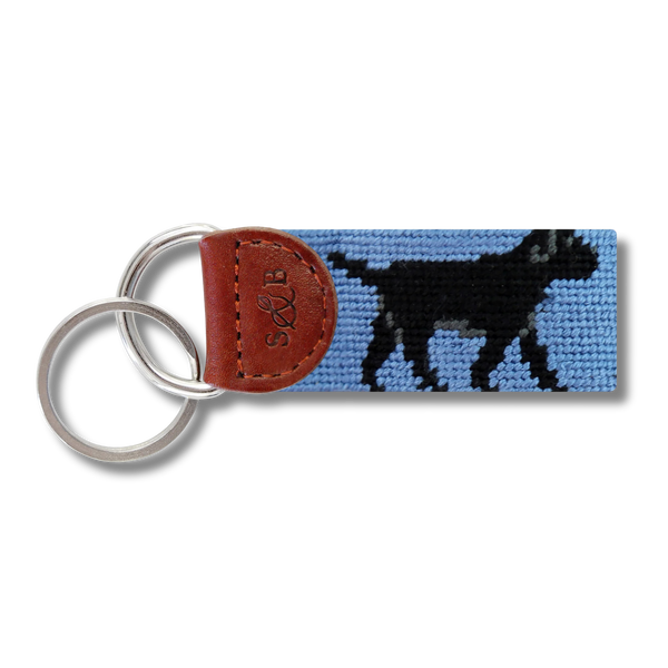 Smathers & Branson Leather Trimmed Key Fob