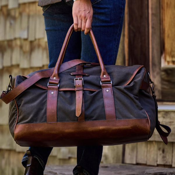 Tom Beckbe Canvas Weekender Duffel Bag