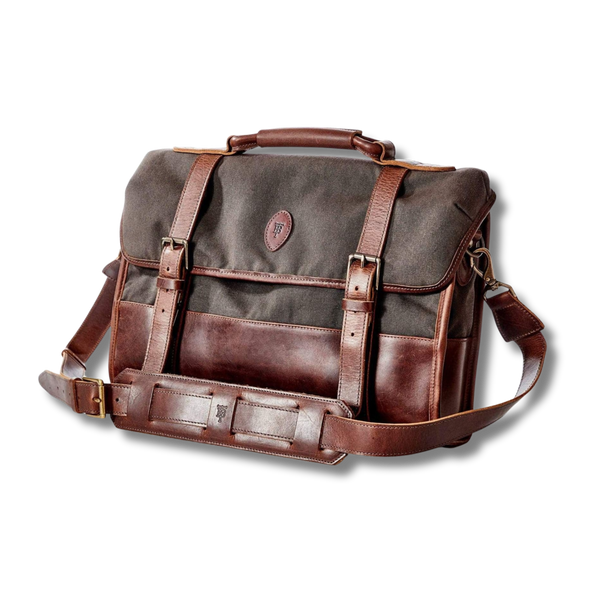 Tom Beckbe Waxed Canvas Messenger Bag
