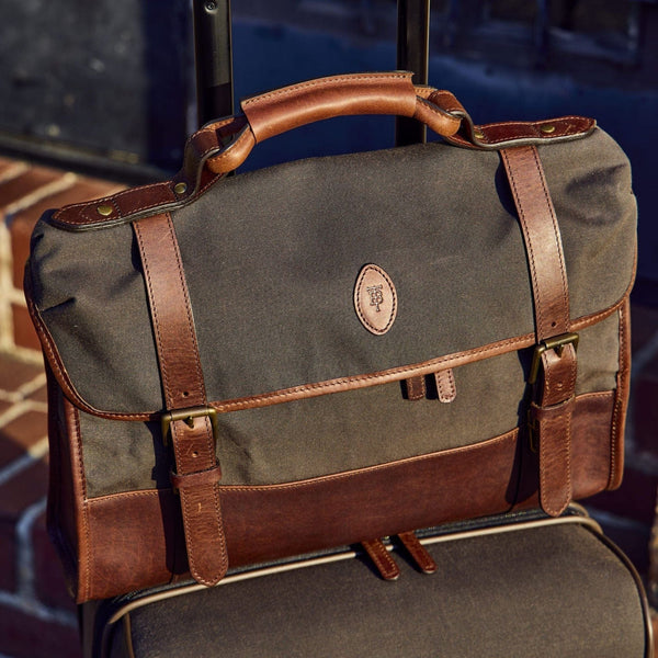 Tom Beckbe Waxed Canvas Messenger Bag