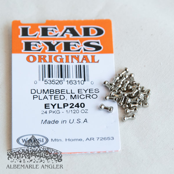 Wapsi Lead Plated Dumbbell Eyes