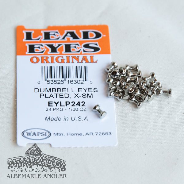 Wapsi Lead Plated Dumbbell Eyes