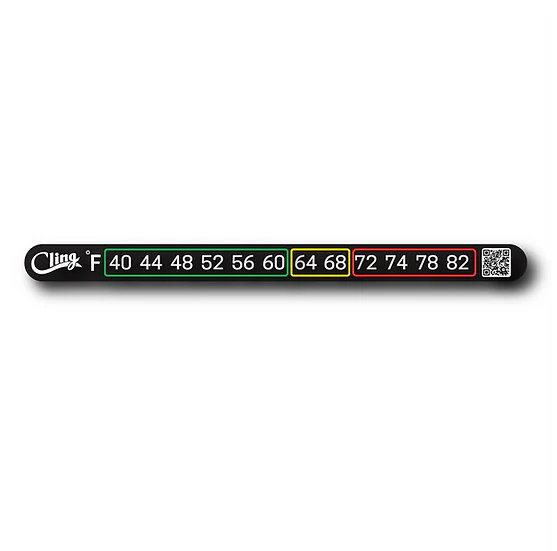 Cling Temperature Tape Stick-On Thermometer