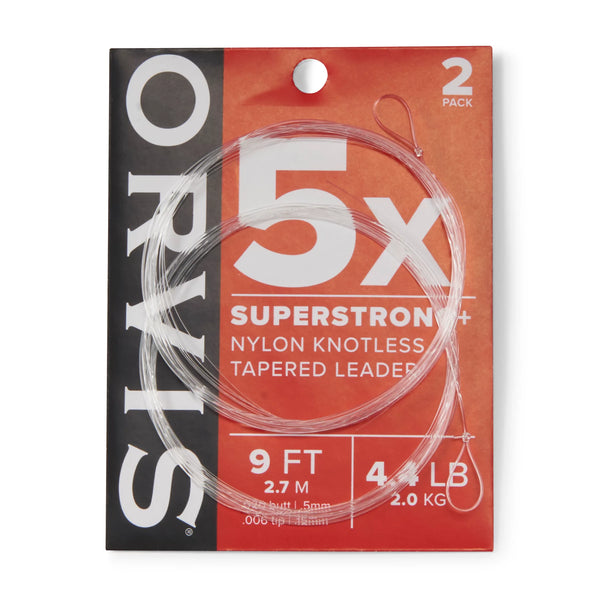 Orvis Superstrong Plus 9ft Knotless Tapered Leaders 2 Pack
