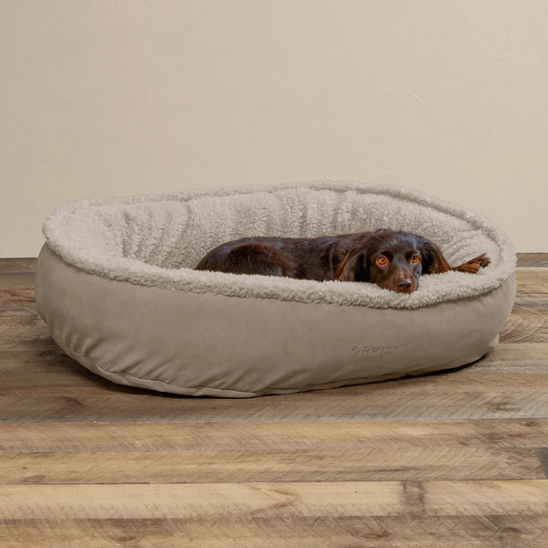 Orvis ComfortFill-Eco™ Wraparound Dog Bed with Fleece