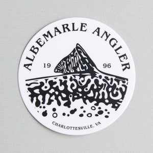 Albemarle Angler Sticker - Classic Circle