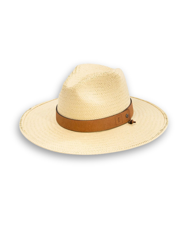 Ball and Buck Brimmed Burlap Straw Field Hat