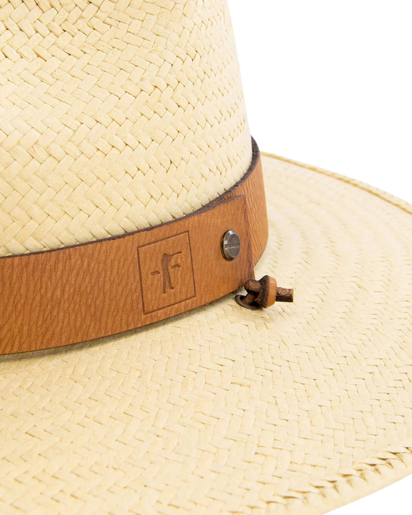 Ball and Buck Brimmed Burlap Straw Field Hat