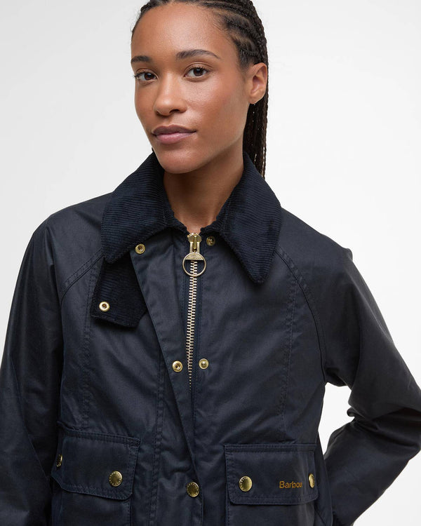 Barbour Cropped Beadnell Waxed Jacket