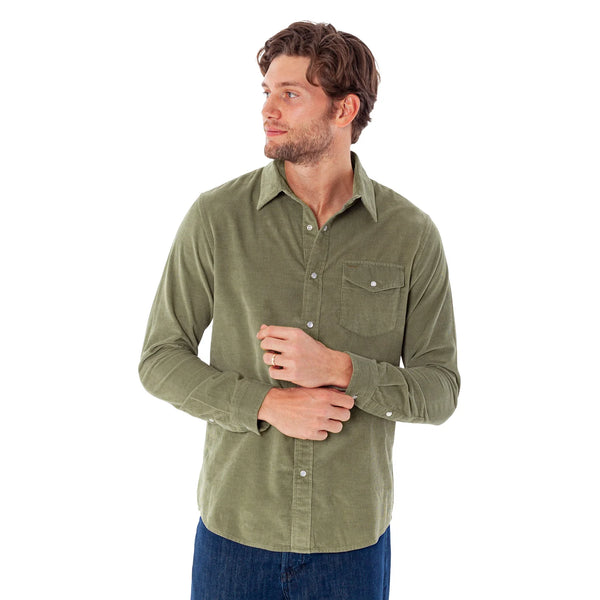 Criquet Corduroy Pearl Snap Long Sleeve Shirt