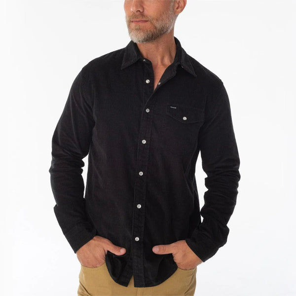Criquet Corduroy Pearl Snap Long Sleeve Shirt