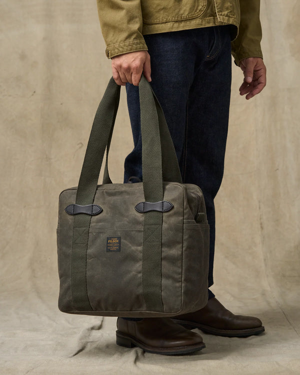 Filson Tin Cloth Zipper Tote Bag