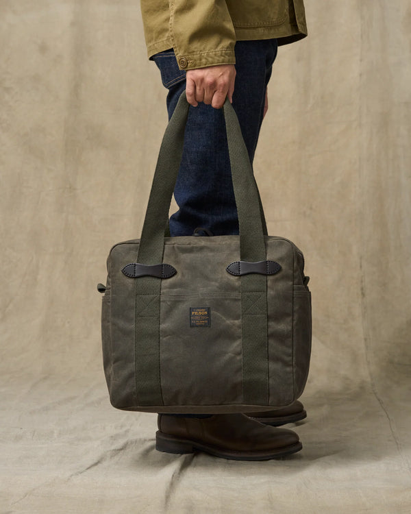 Filson Tin Cloth Zipper Tote Bag