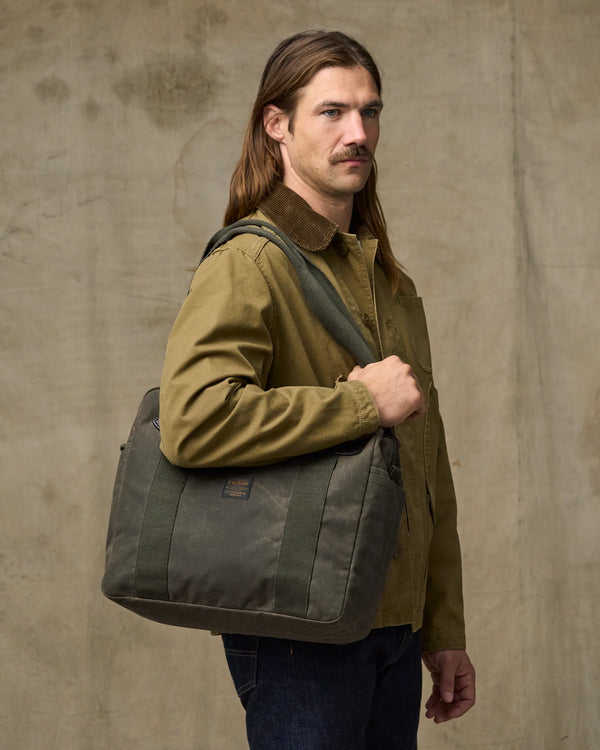 Filson Tin Cloth Zipper Tote Bag