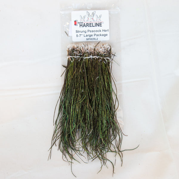 Strung Peacock Herl 5-7"