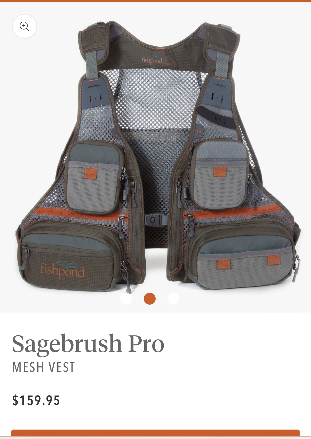 FishPond SageBrush Pro Mesh Vest