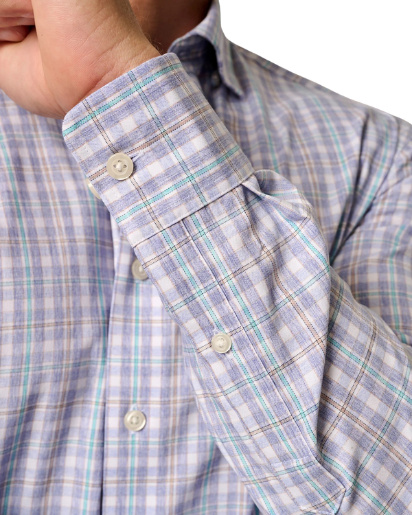 Johnnie-O Bruin Plaid Performance Button Up Shirt