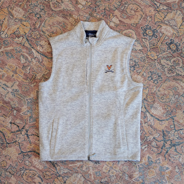 Johnnie-O Denalis Double Zip Fleece Vest - UVA Embroidery