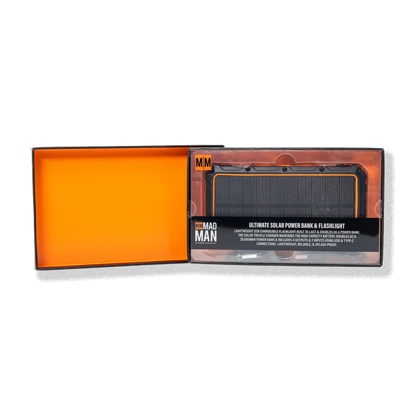Mad Man's Ultimate Solar Bank & Flashlight