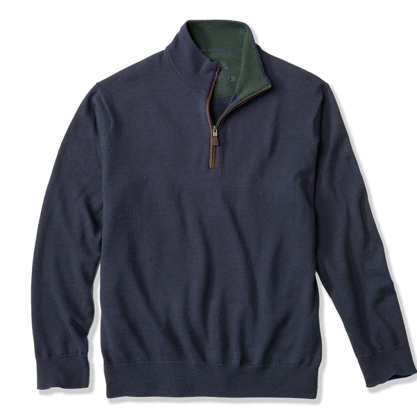 Orvis Men's Merino Quarter Zip Sweater 2.0