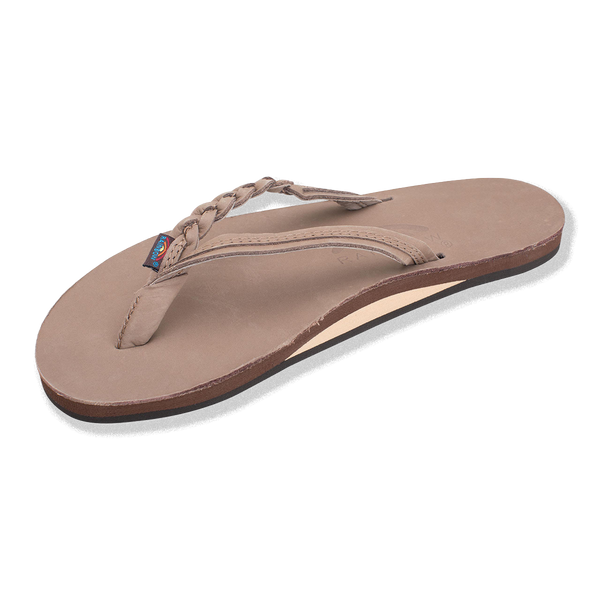 Rainbow Sandals Women's Flirty Braidy - Single Layer Premier Leather 1/2" Narrow Strap