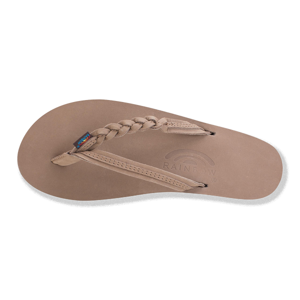 Rainbow Sandals Women's Flirty Braidy - Single Layer Premier Leather 1/2" Narrow Strap