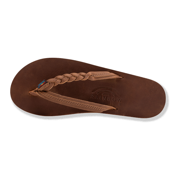Rainbow Sandals Women's Flirty Braidy - Single Layer Premier Leather 1/2" Narrow Strap