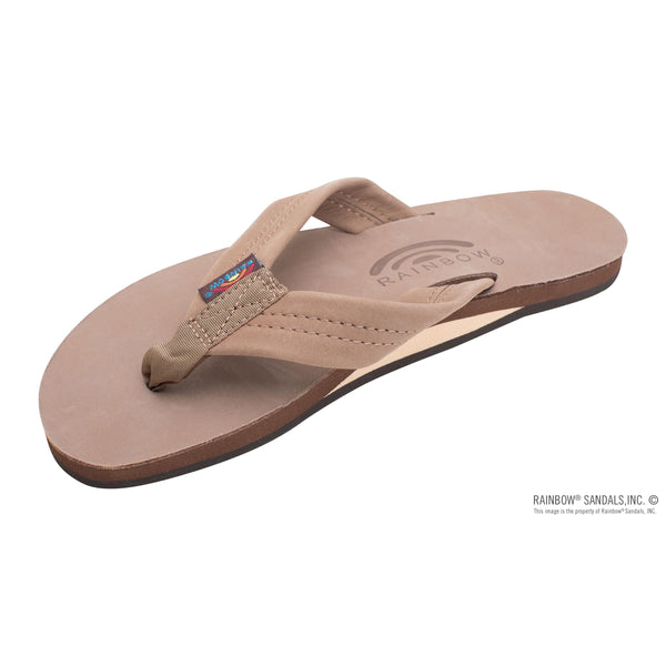 Rainbow Sandals - Wide Strap - Premier Leather Single Layer - Women's