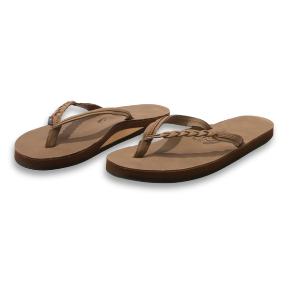 Rainbow Sandals Women's Flirty Braidy - Single Layer Premier Leather 1/2" Narrow Strap