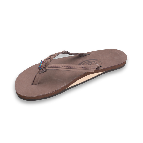 Rainbow Sandals Women's Flirty Braidy - Single Layer Premier Leather 1/2" Narrow Strap