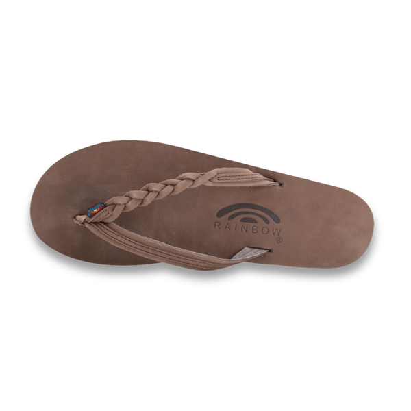 Rainbow Sandals Women's Flirty Braidy - Single Layer Premier Leather 1/2" Narrow Strap
