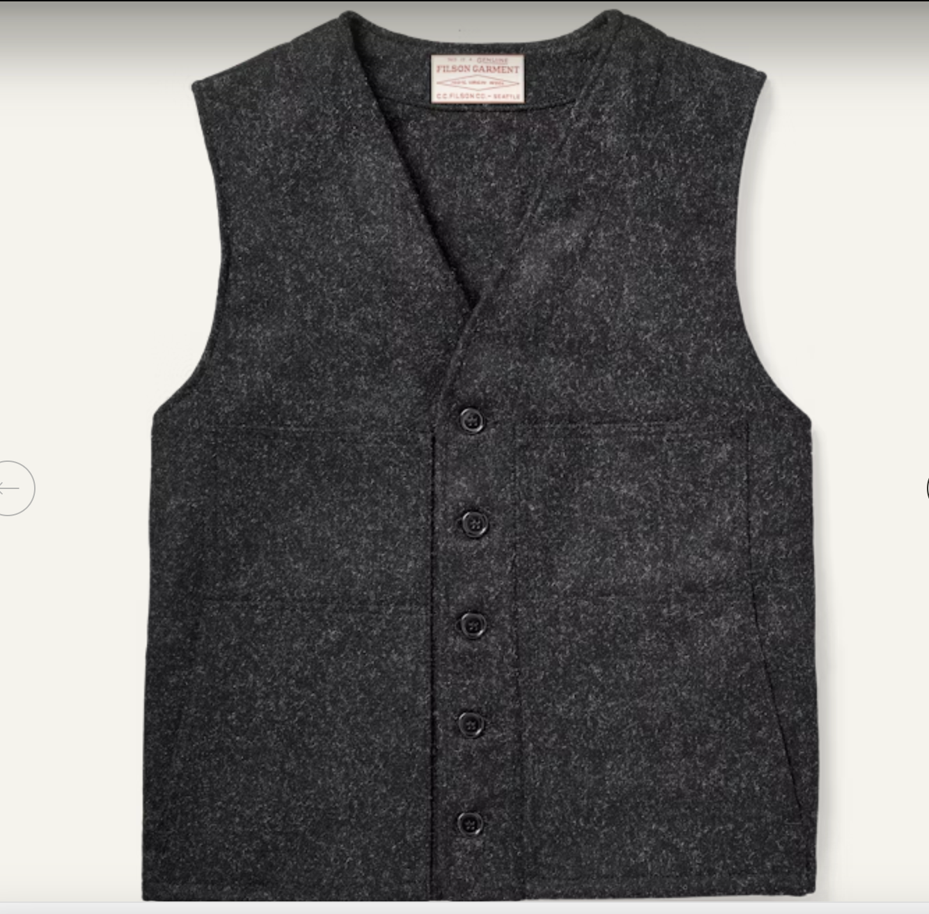 Filson Mackinaw Wool Vest