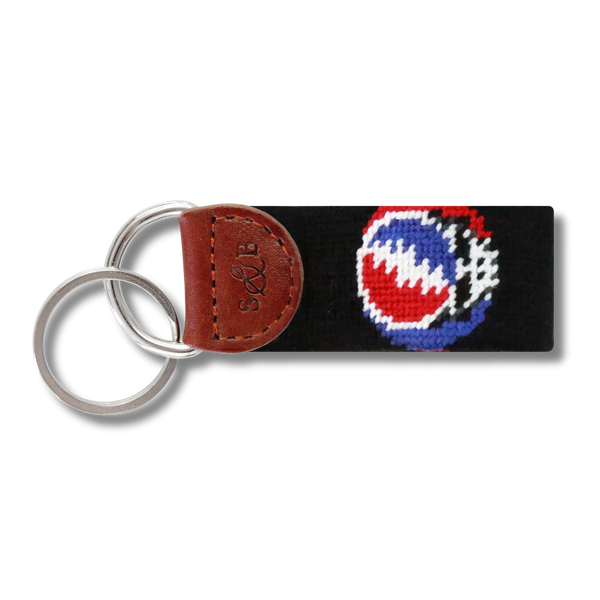 Smathers & Branson Leather Trimmed Key Fob